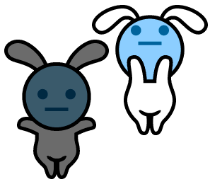alien bunnies from warioware/rhythm heaven