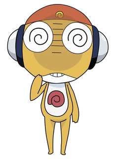 kururu from sgt frog HAHAHA HOWD HE GET HERE